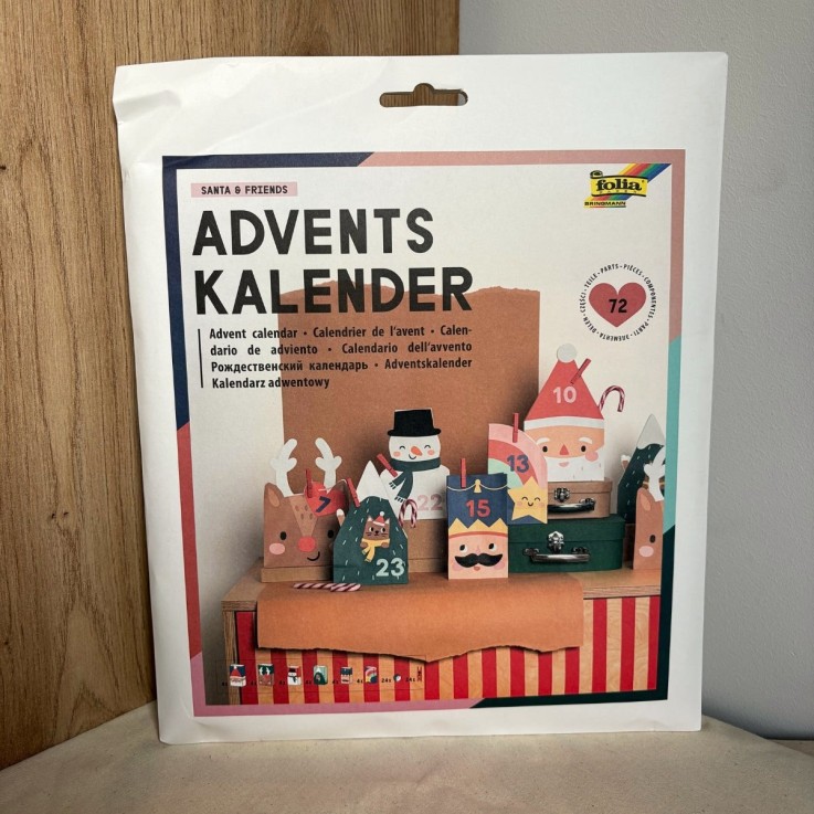 Kit pour faire son propre calendrier de l'Avent - Santa & Friends