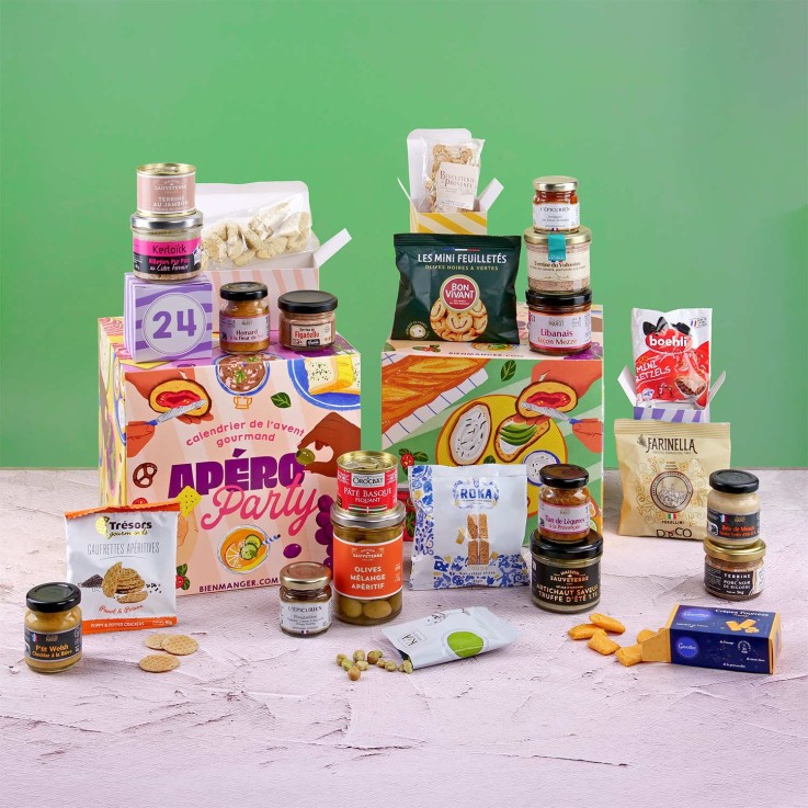 Lot 2 Calendriers de l'Avent Gourmands - 1 Apéro Party + 1 Calendrier Rhum