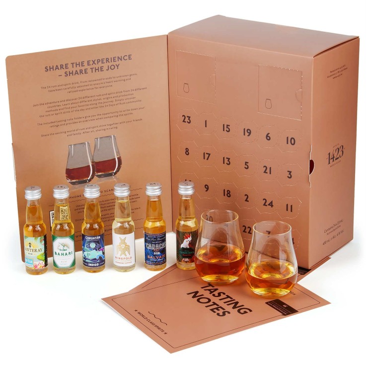 Lot 2 Calendriers de l'Avent Gourmands - 1 Apéro Party + 1 Calendrier Rhum