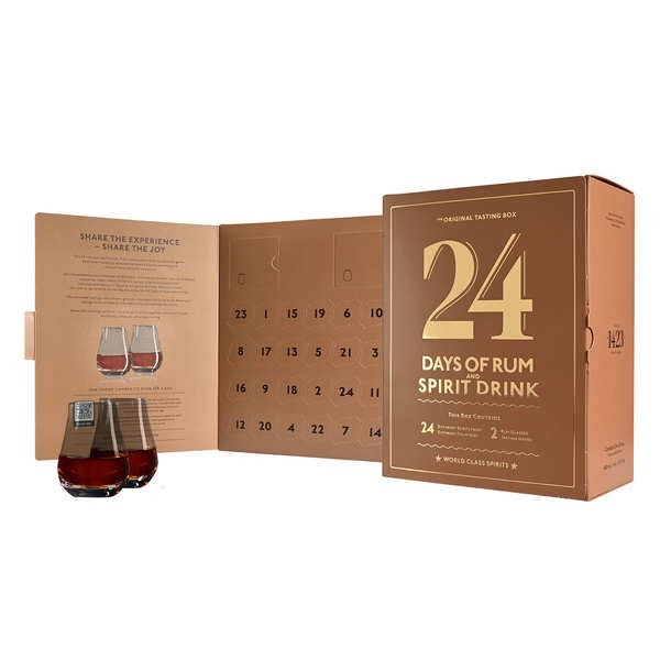 Calendrier de l'Avent Mocha Edition 24 jours de Rhum - (24 fioles 2cl + 2 verres)