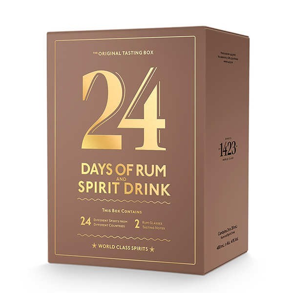 Calendrier de l'Avent Mocha Edition 24 jours de Rhum - (24 fioles 2cl + 2 verres)