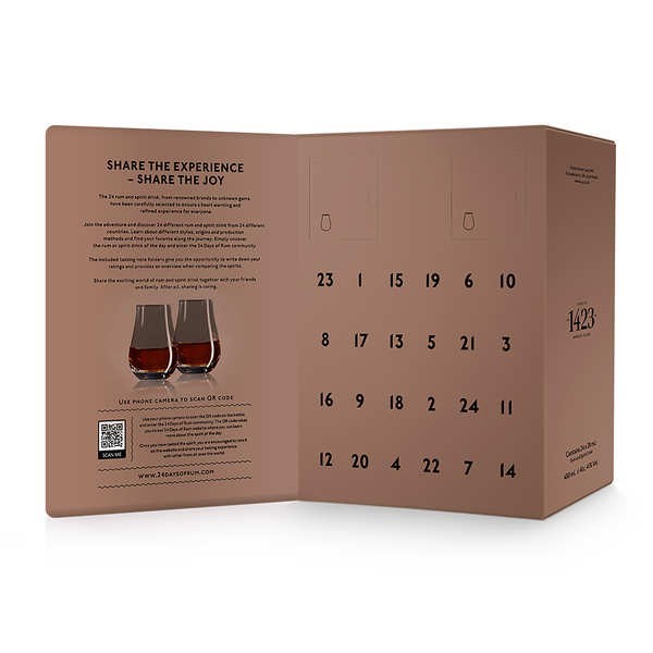 Calendrier de l'Avent Mocha Edition 24 jours de Rhum - (24 fioles 2cl + 2 verres)