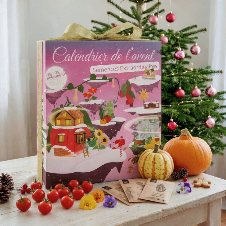 Calendrier de l’Avent - Semences Extraordinaires BIO pour le potager – 24 variétés 100% comestibles