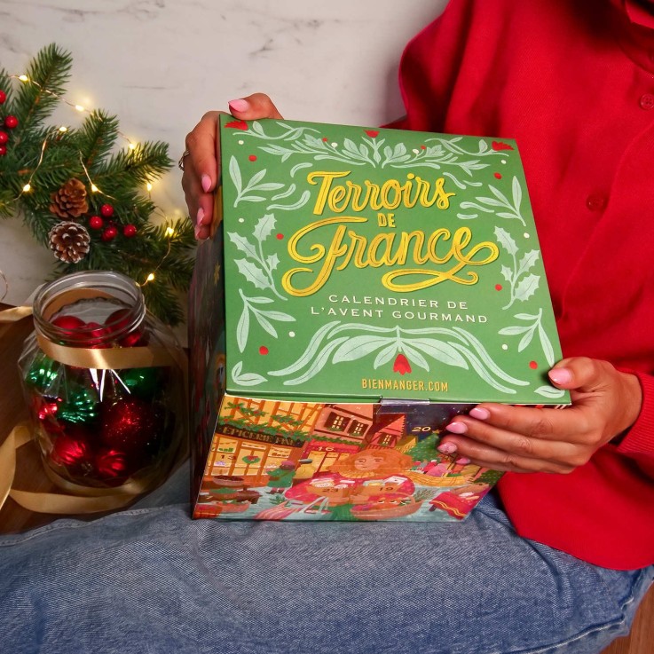 Calendrier de l'avent Cube des Terroirs de France - Le calendrier gourmand