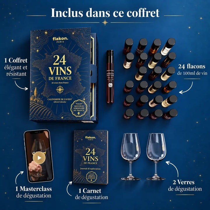 Calendrier de l'Avent Vin - 24 Vins de France