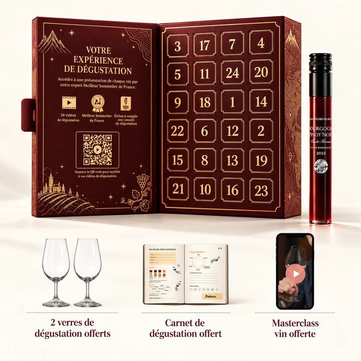 Calendrier de l'Avent Vin - 24 Vins de France et du Monde