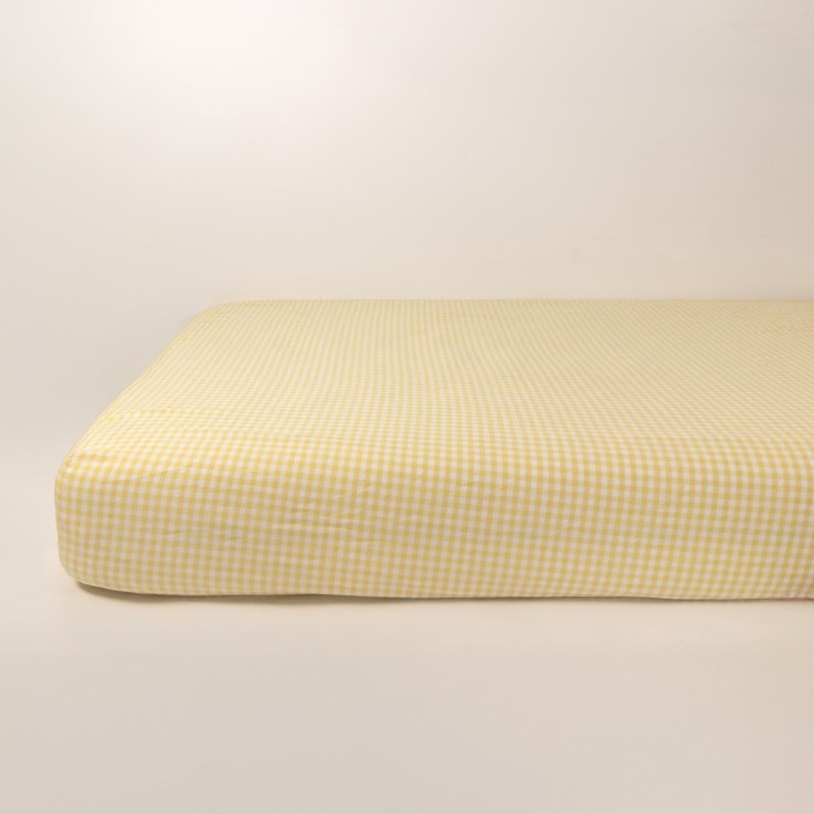 Drap housse 1 personne Percale de Coton Bio Vichy