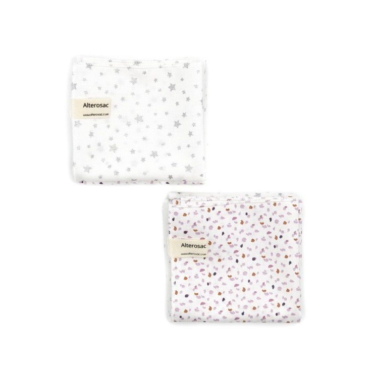 Mouchoirs lavables en coton x 4 (M)