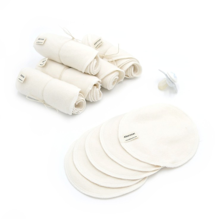 Lingettes lavables en Coton Bio x 5 (M)