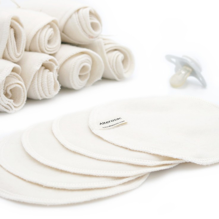 Lingettes lavables en Coton Bio x 5 (M)