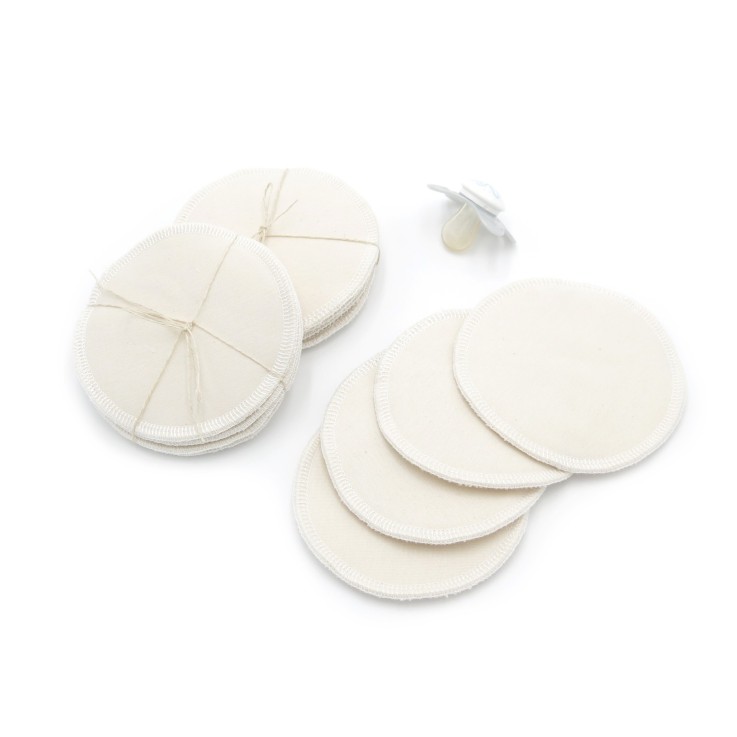 Coussinet d’allaitement lavable en Coton Bio x 4