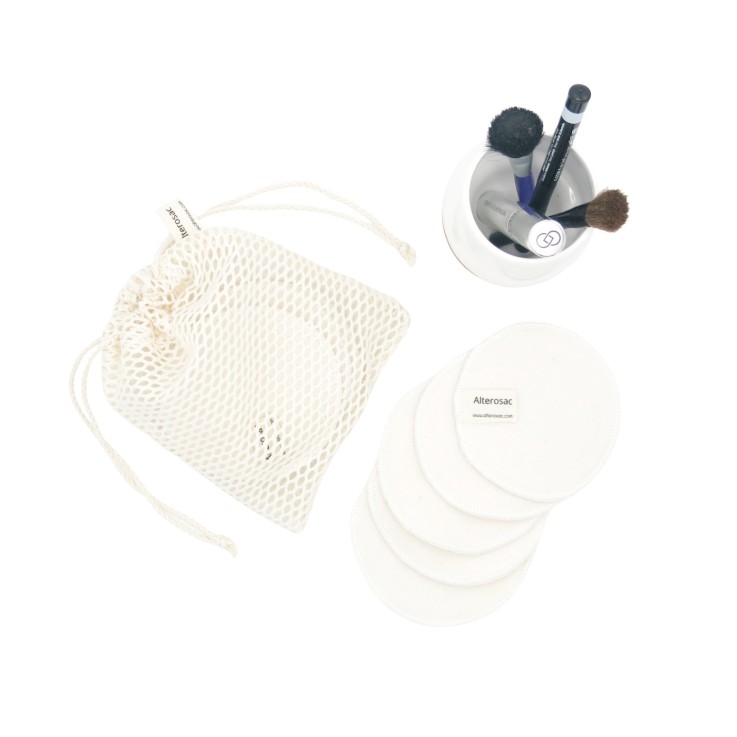 Filet de rangement pour Cotons et savon en Coton Bio