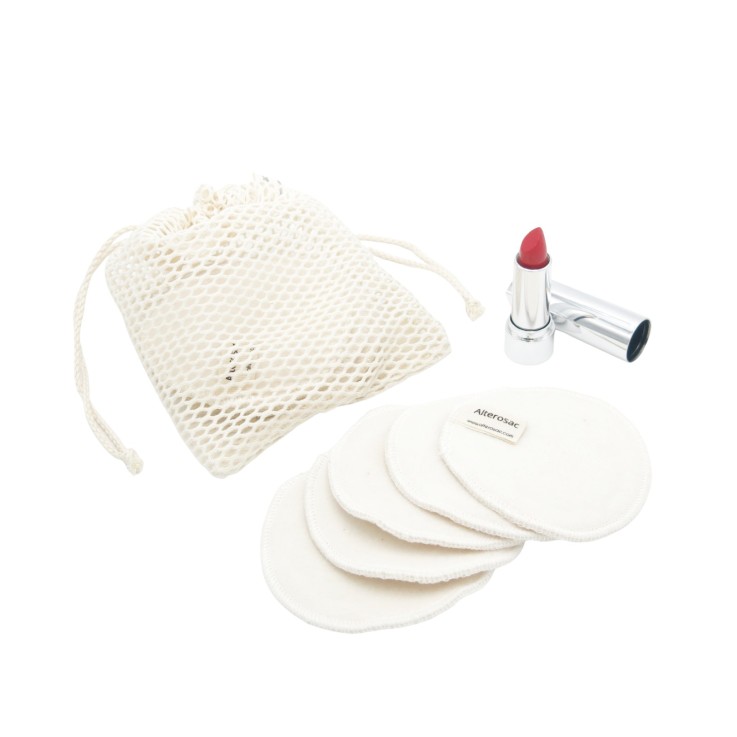 Filet de rangement pour Cotons et savon en Coton Bio