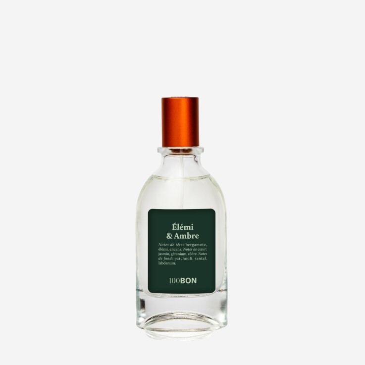 Eau de cologne naturelle intense Elemi & Ambre noir (50 ml)