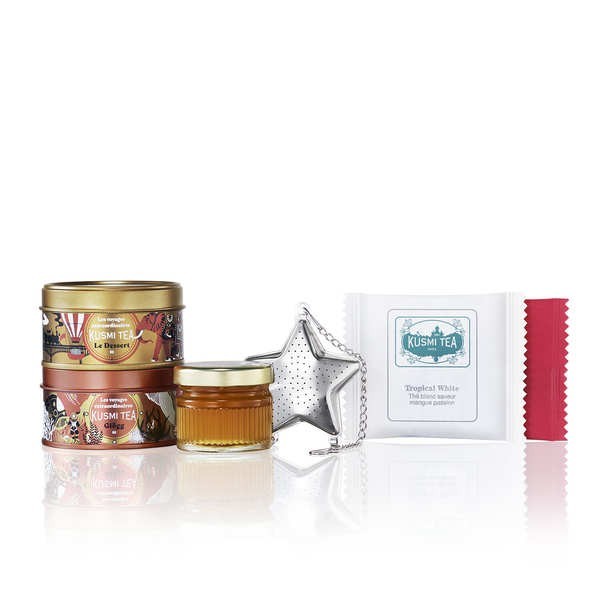 Calendrier de l'Avent de thés bio Kusmi Tea - Edition Les voyages extraordinaires - Le calendrier de 109g