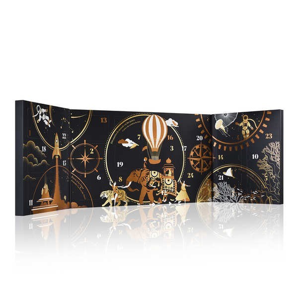 Calendrier de l'Avent de thés bio Kusmi Tea - Edition Les voyages extraordinaires - Le calendrier de 109g