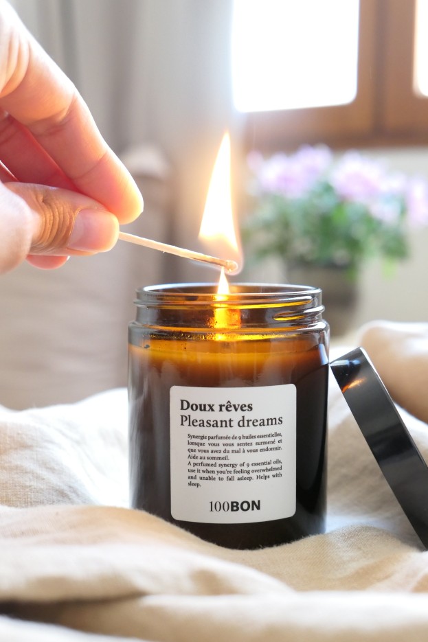 Bougie parfumée naturelle Doux rêves (150g)