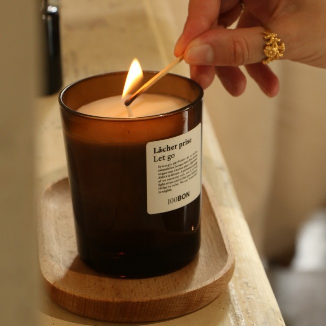 Bougie parfumée naturelle Lâcher-Prise (150g)