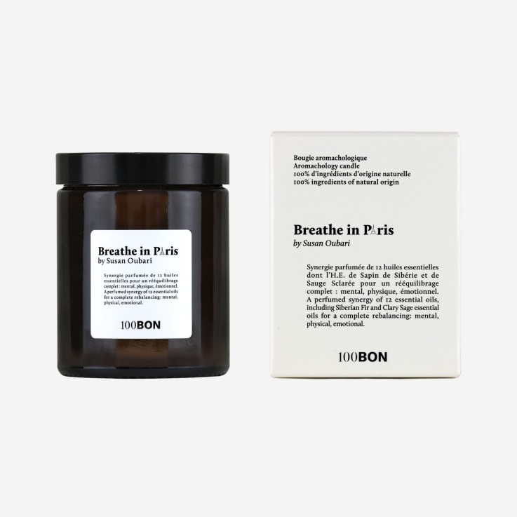 Bougie parfumée naturelle Breathe in Paris by Susan Oubari (150g)