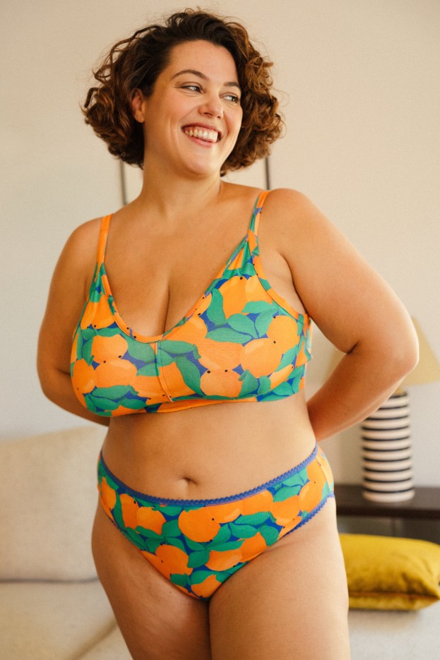 Culotte Tangerine - coupe classique - bleu - coton biologique