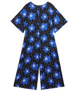 Fleurs Pois Bleu