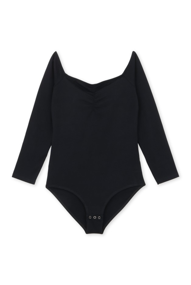 Body Épaules Dénudées - noir - coton biologique