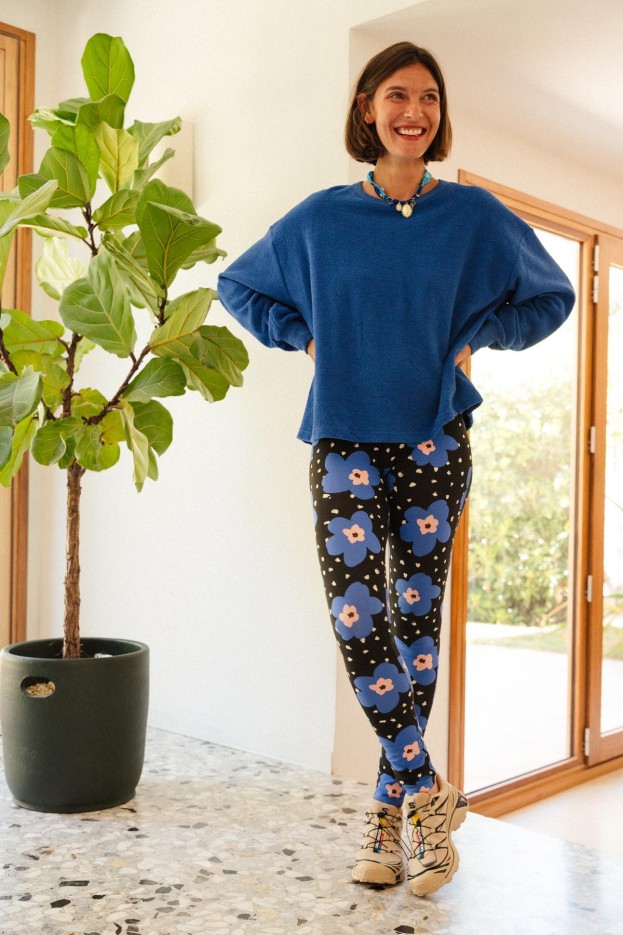 Sweat Cocoon - coupe fluide - bleu Klein - coton biologique