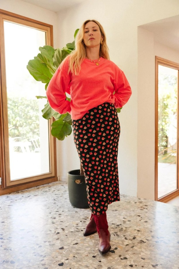 Sweat femme Cocoon - coupe fluide et légèrement ample - rose - coton biologique épais et doux