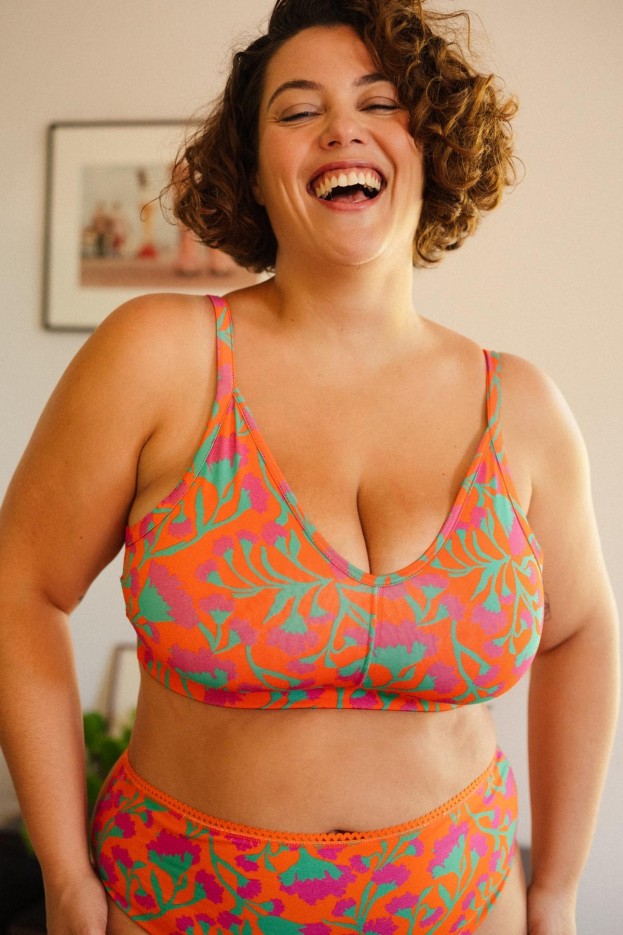 Brassière Néroli Fuchsia - orange - coton biologique