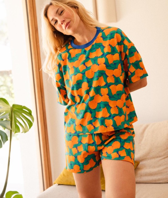 Pyjama court - oversize -...