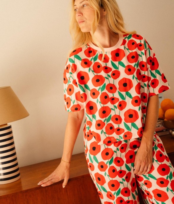 Pyjama long Coquelicot -...