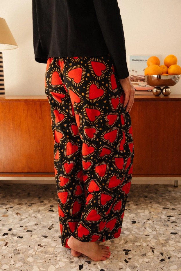Pyjama Habibi - oversize - noir - coton biologique