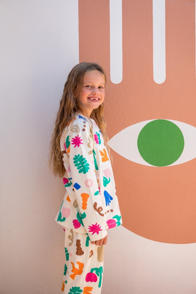 Pyjama long enfant Mini Souk Maroc - imprimé graphique - coton biologique
