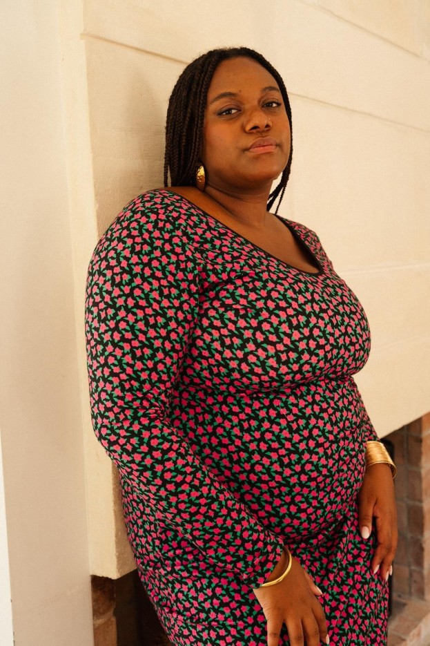 Robe Tube Mini Fleurs Fuchsia - coupe moulante - rose - coton biologique