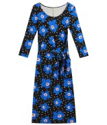Fleurs Pois Bleu