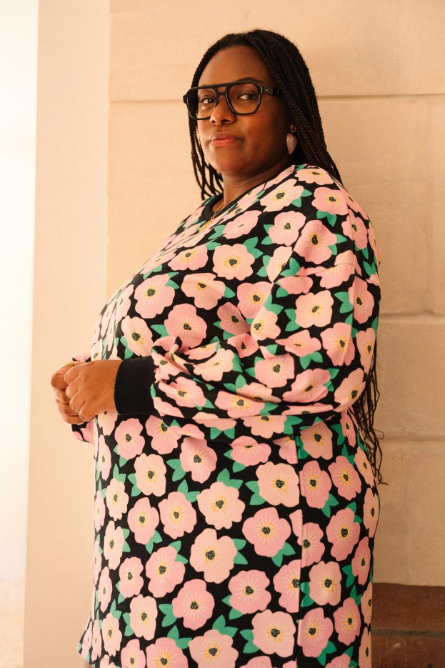 Robe sweat Bougainvillier Bico - oversize - rose - coton biologique