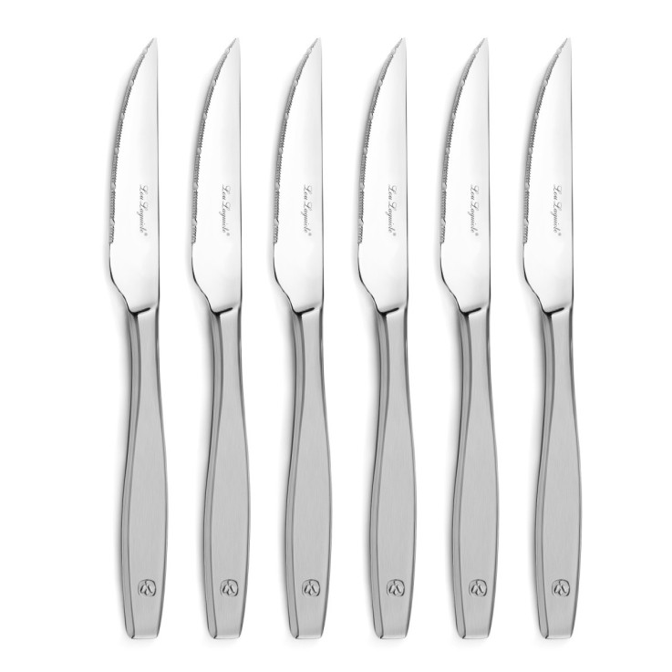 Set 6 couteaux steak en inox - Figure