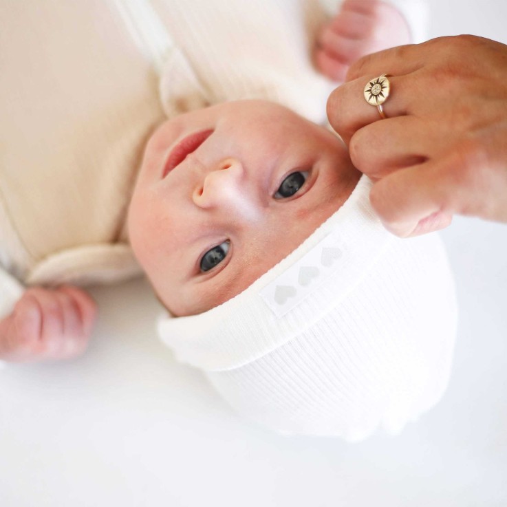 Bonnet tubulaire de naissance Coton