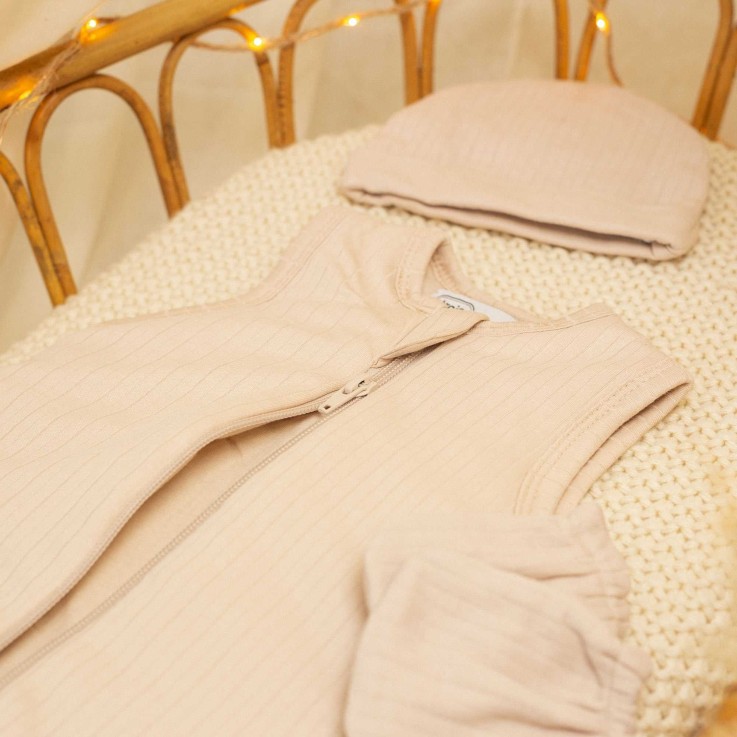 lot bonnet et moufles naissance Coton