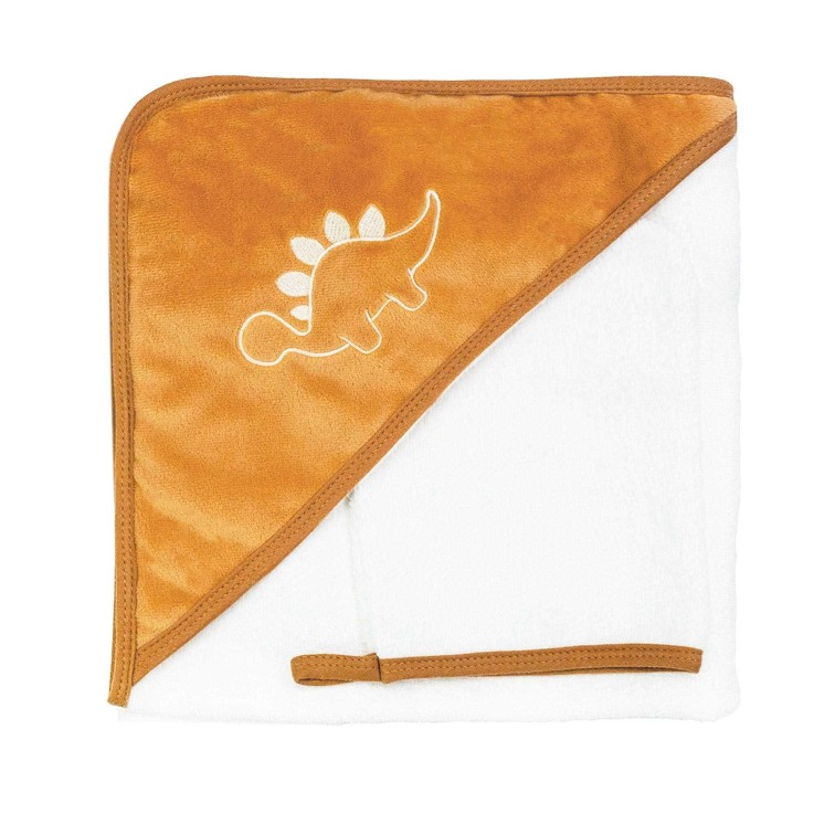 Cape de bain et gant de toilette 100% coton