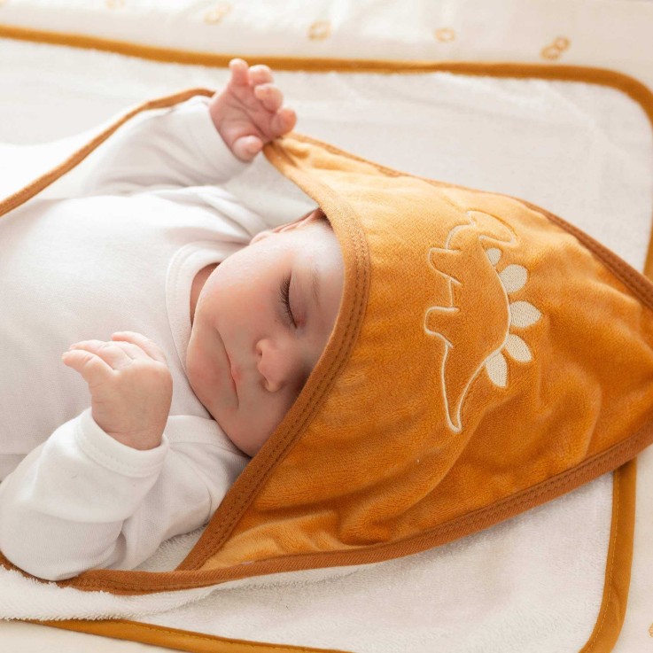Cape de bain et gant de toilette 100% coton