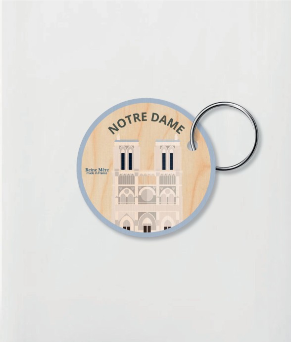 Porte clés rond Notre Dame...