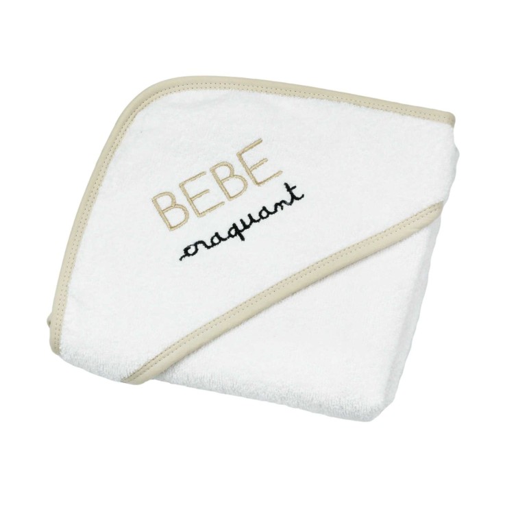 Sortie de bain bébé en éponge 70x70 cm