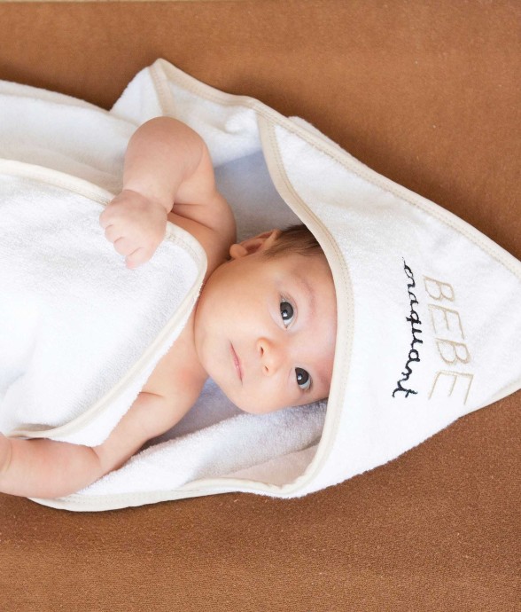 Sortie de bain bébé en...