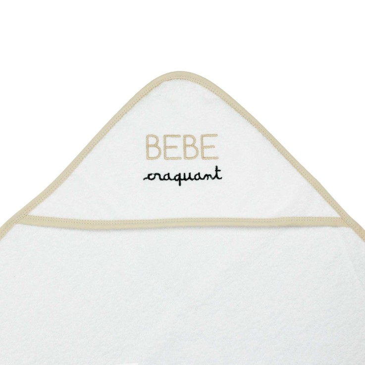 Sortie de bain bébé en éponge 70x70 cm