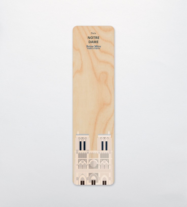 Marque pages en bois Notre Dame