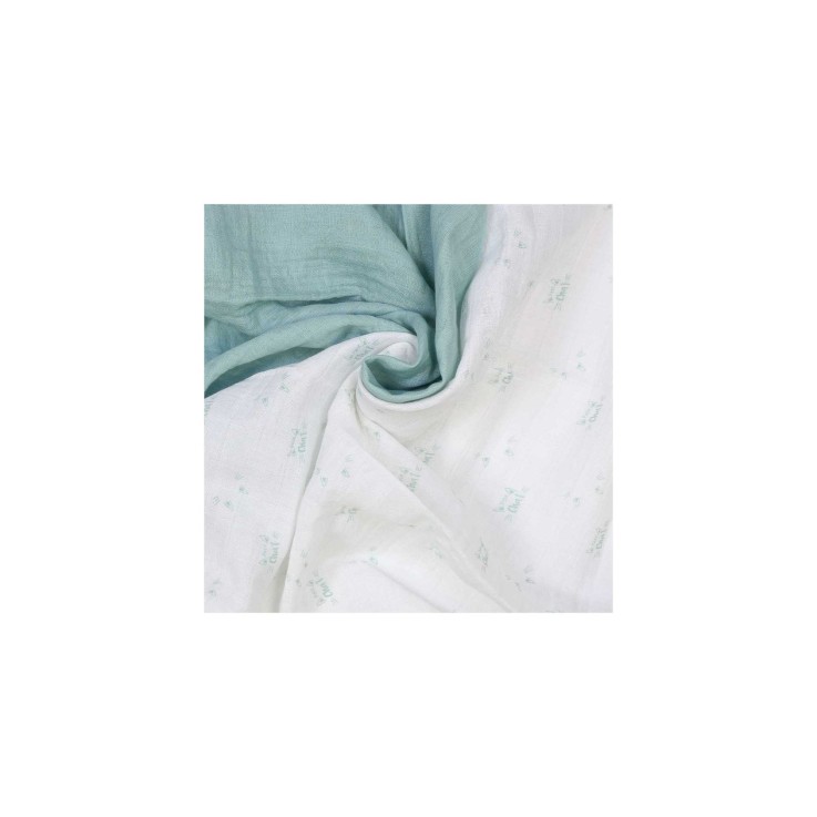 Lot de 3 Langes bébé motif chats Coton