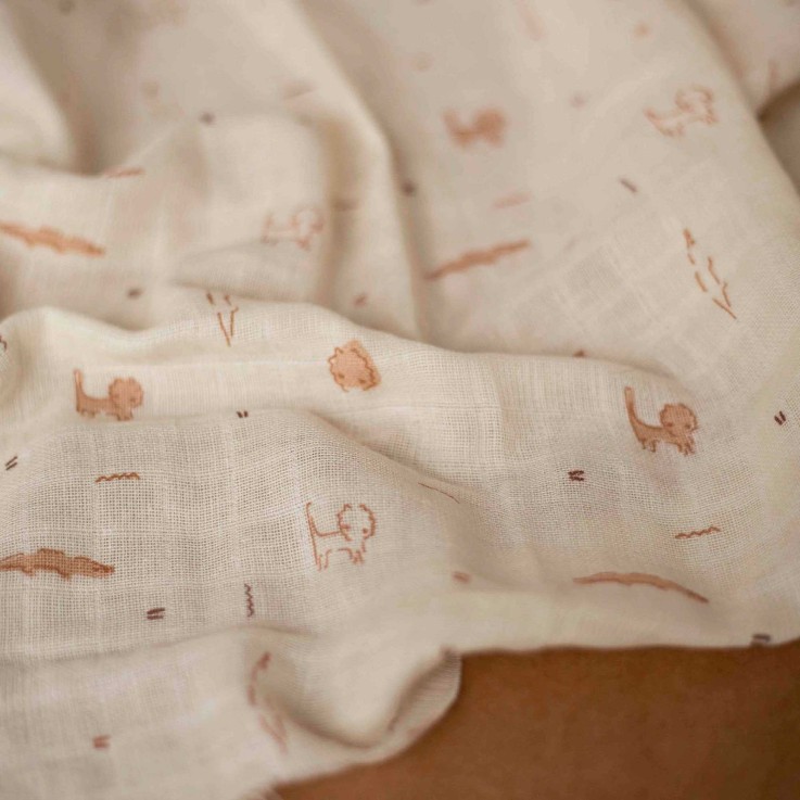 Lot de 3 langes en coton bébé Coton