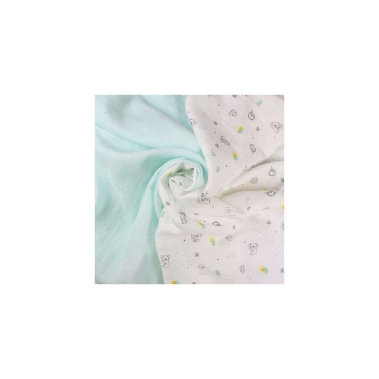 Lot de 2 langes Coton