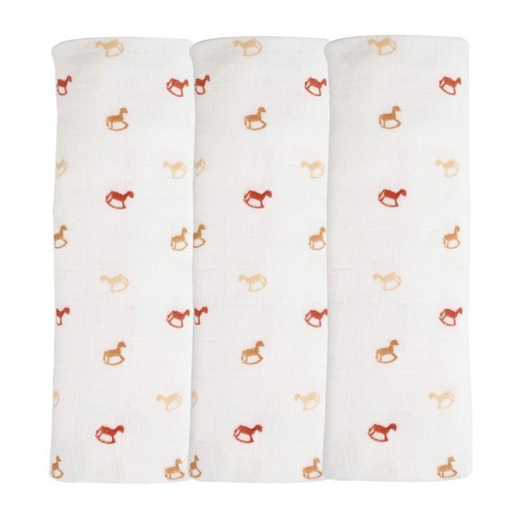 Lot de 3 langes Coton